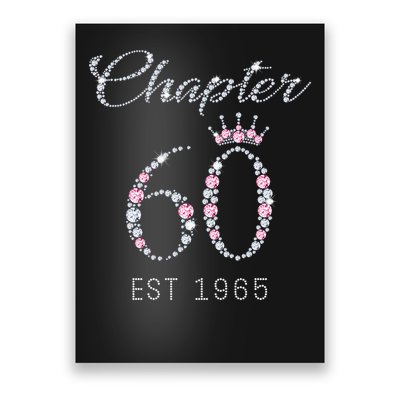 Chapter 60 EST 1965 60Th Birthday Present Poster