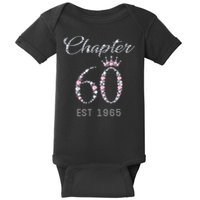 Chapter 60 EST 1965 60Th Birthday Present Baby Bodysuit
