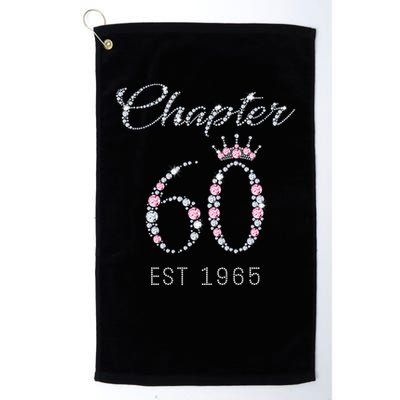 Chapter 60 EST 1965 60Th Birthday Present Golf Towel