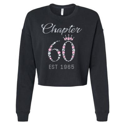 Chapter 60 EST 1965 60Th Birthday Present Cropped Pullover Crew