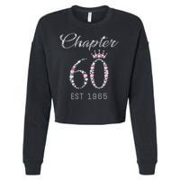 Chapter 60 EST 1965 60Th Birthday Present Cropped Pullover Crew
