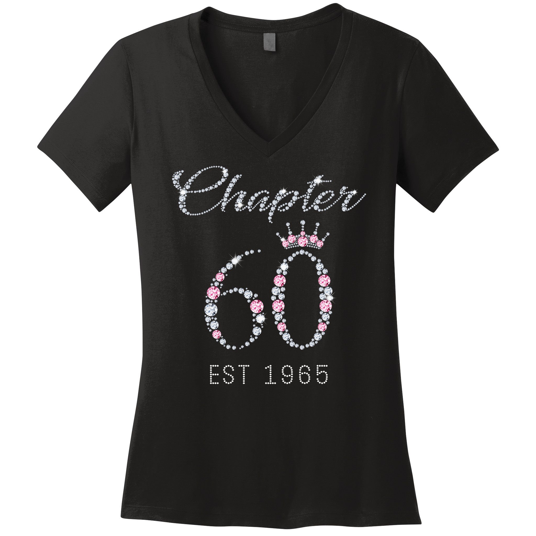 Chapter 60 EST 1965 60Th Birthday Present Women's V-Neck T-Shirt