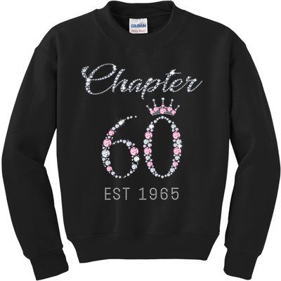Chapter 60 EST 1965 60Th Birthday Present Kids Sweatshirt