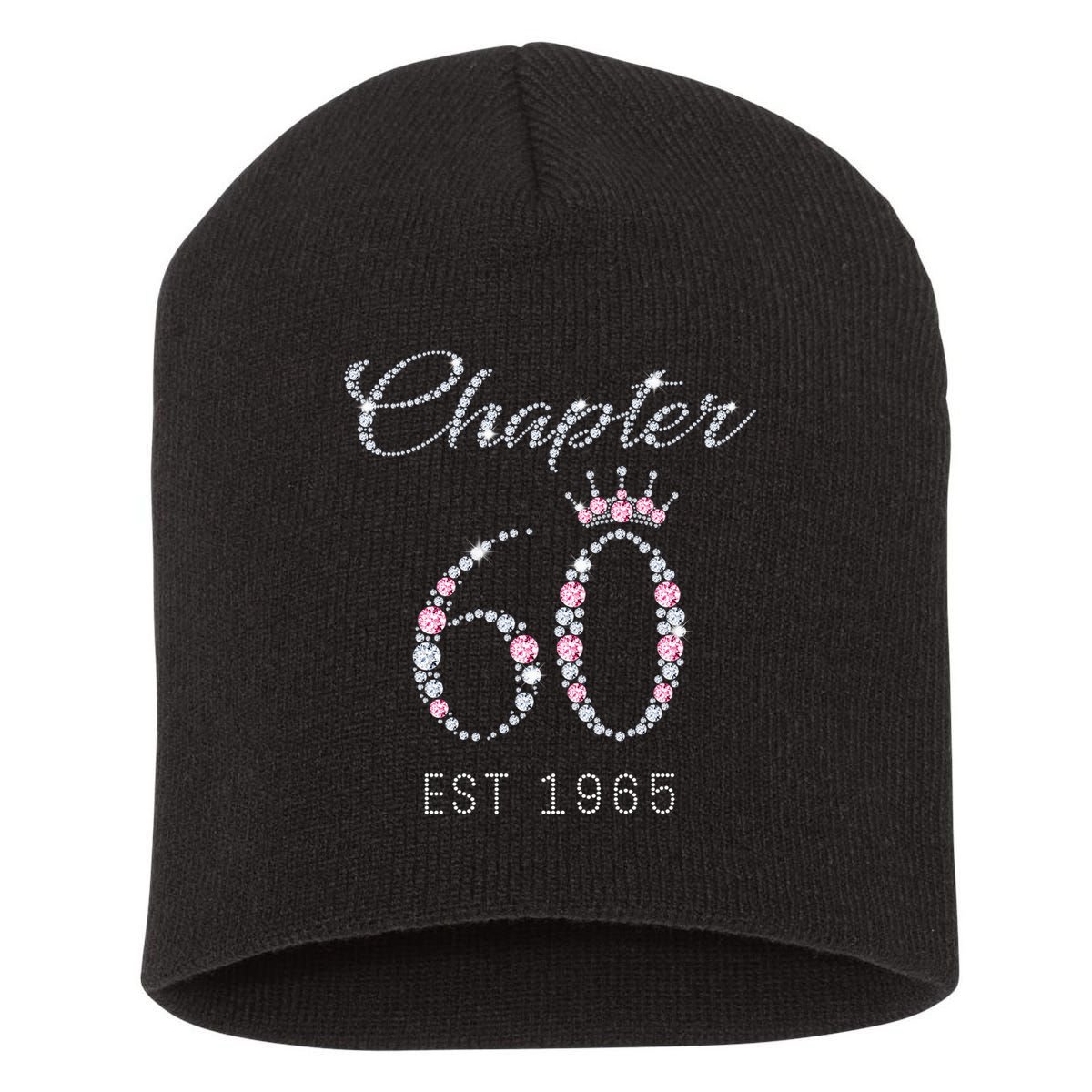 Chapter 60 EST 1965 60Th Birthday Present Short Acrylic Beanie