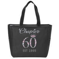 Chapter 60 EST 1965 60Th Birthday Present Zip Tote Bag