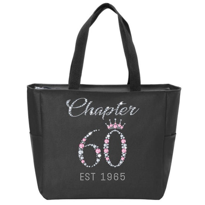 Chapter 60 EST 1965 60Th Birthday Present Zip Tote Bag