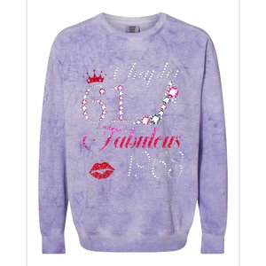 Chapter 61 Fabulous Since 1963 61st Birthday Gift Colorblast Crewneck Sweatshirt