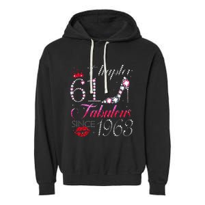 Chapter 61 Fabulous Since 1963 61st Birthday Gift Garment-Dyed Fleece Hoodie