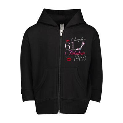 Chapter 61 Fabulous Since 1963 61st Birthday Gift Toddler Zip Fleece Hoodie