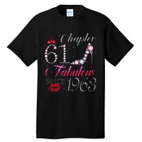 Chapter 61 Fabulous Since 1963 61st Birthday Gift Tall T-Shirt