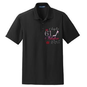 Chapter 61 Fabulous Since 1963 61st Birthday Gift Dry Zone Grid Polo