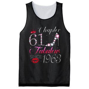 Chapter 61 Fabulous Since 1963 61st Birthday Gift Mesh Reversible Basketball Jersey Tank