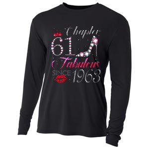 Chapter 61 Fabulous Since 1963 61st Birthday Gift Cooling Performance Long Sleeve Crew