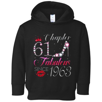 Chapter 61 Fabulous Since 1963 61st Birthday Gift Toddler Hoodie