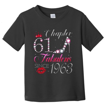 Chapter 61 Fabulous Since 1963 61st Birthday Gift Toddler T-Shirt