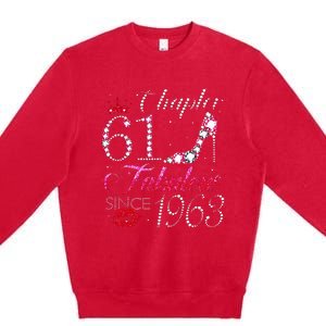 Chapter 61 Fabulous Since 1963 61st Birthday Gift Premium Crewneck Sweatshirt