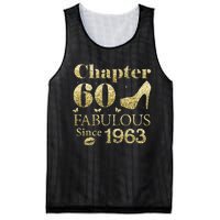 Chapter 60 Fabulous Since 1963 60Th Birthday Gift For Ladies Mesh Reversible Basketball Jersey Tank