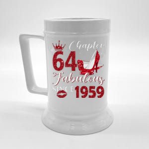 Chapter 64 Fabulous Since 1959 64Th Birthday Gift For Women Beer Stein