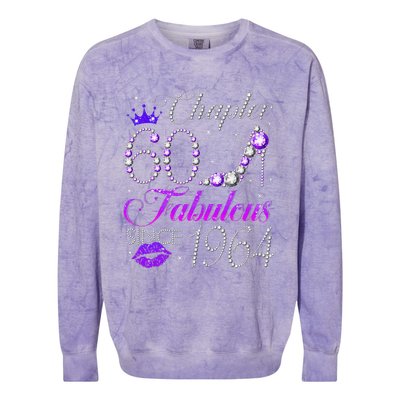 Chapter 60 Fabulous Since 1964 60th Birthday Gifts Colorblast Crewneck Sweatshirt