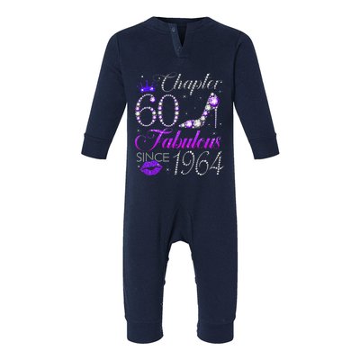 Chapter 60 Fabulous Since 1964 60th Birthday Gifts Infant Fleece One Piece