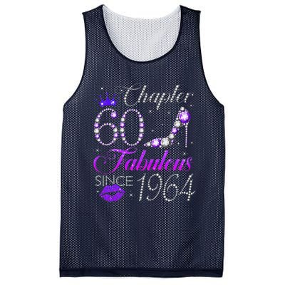 Chapter 60 Fabulous Since 1964 60th Birthday Gifts Mesh Reversible Basketball Jersey Tank