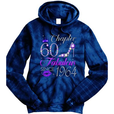 Chapter 60 Fabulous Since 1964 60th Birthday Gifts Tie Dye Hoodie