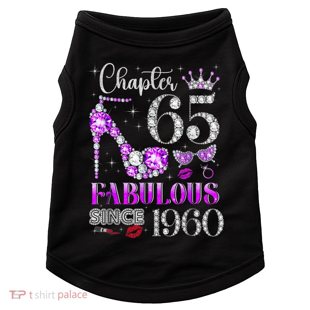Chapter 65 Fabulous Since 1960 65th Birthday Doggie Tank