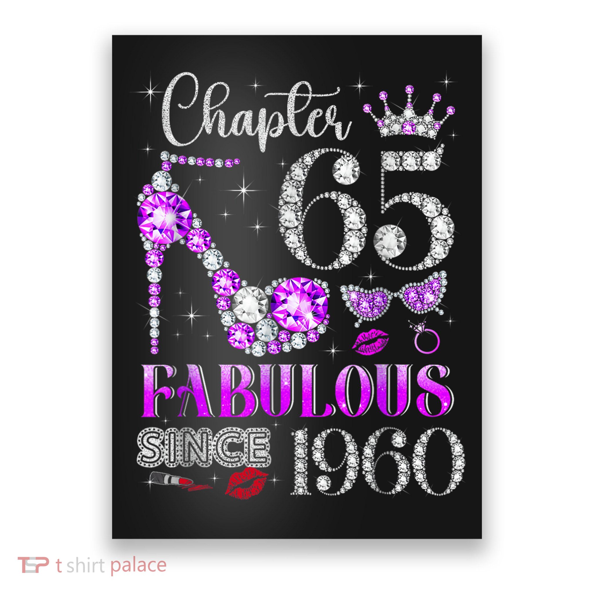 Chapter 65 Fabulous Since 1960 65th Birthday Poster