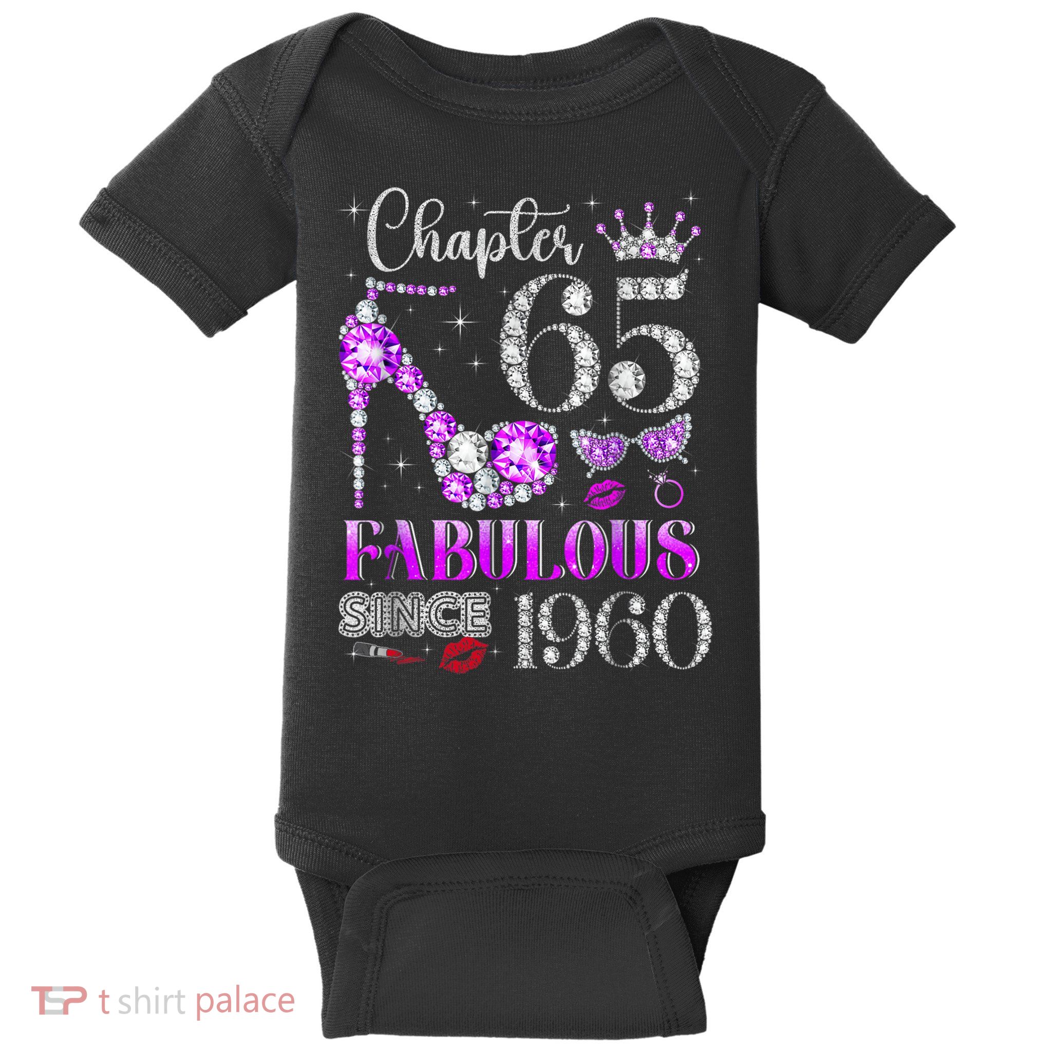 Chapter 65 Fabulous Since 1960 65th Birthday Baby Bodysuit