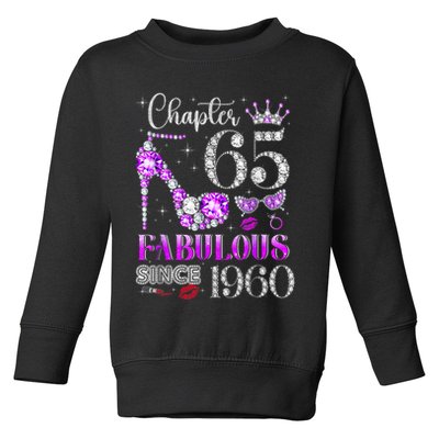 Chapter 65 Fabulous Since 1960 65th Birthday Toddler Sweatshirt