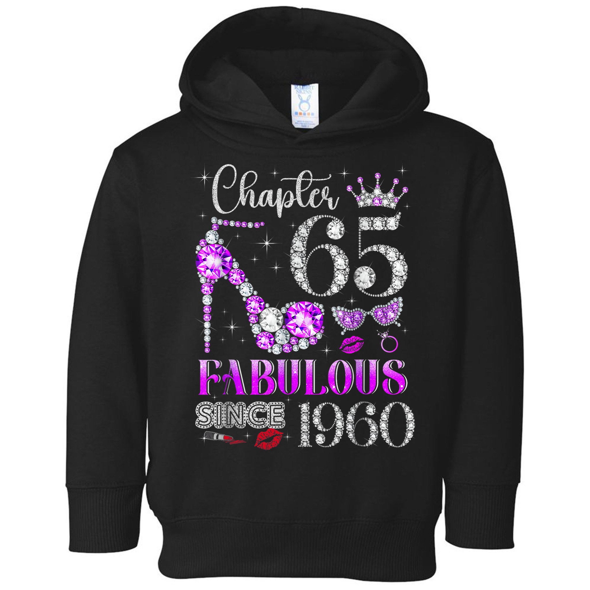Chapter 65 Fabulous Since 1960 65th Birthday Toddler Hoodie