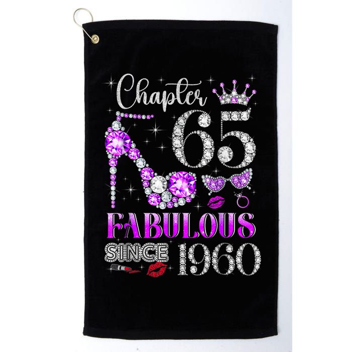 Chapter 65 Fabulous Since 1960 65th Birthday Golf Towel