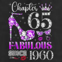 Chapter 65 Fabulous Since 1960 65th Birthday Golf Towel