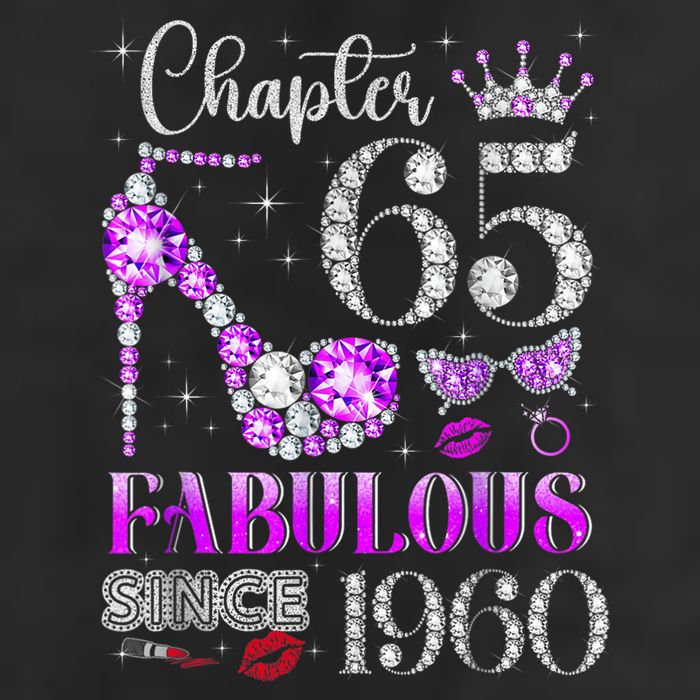Chapter 65 Fabulous Since 1960 65th Birthday Golf Towel