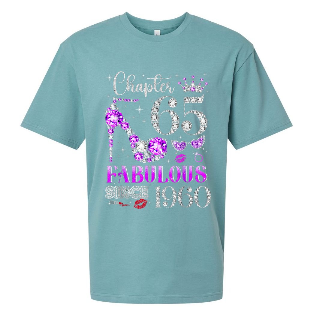 Chapter 65 Fabulous Since 1960 65th Birthday Sueded Cloud Jersey T-Shirt
