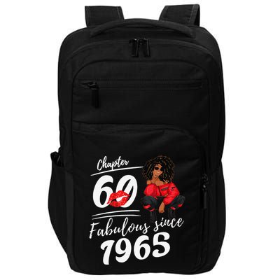 Chapter 60 Fabulous Since 1965 60th Birthday Queen Impact Tech Backpack