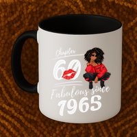 Chapter 60 Fabulous Since 1965 60th Birthday Queen Mug