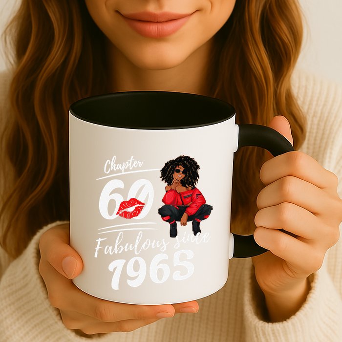 Chapter 60 Fabulous Since 1965 60th Birthday Queen Mug