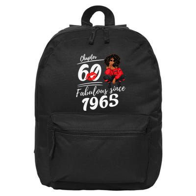 Chapter 60 Fabulous Since 1965 60th Birthday Queen 16 in Basic Backpack