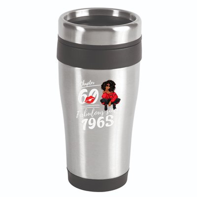 Chapter 60 Fabulous Since 1965 60th Birthday Queen 16oz Travel Tumbler