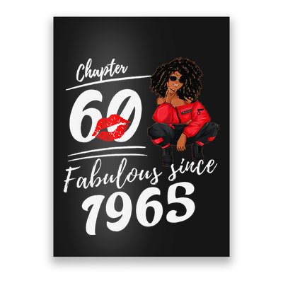 Chapter 60 Fabulous Since 1965 60th Birthday Queen Poster