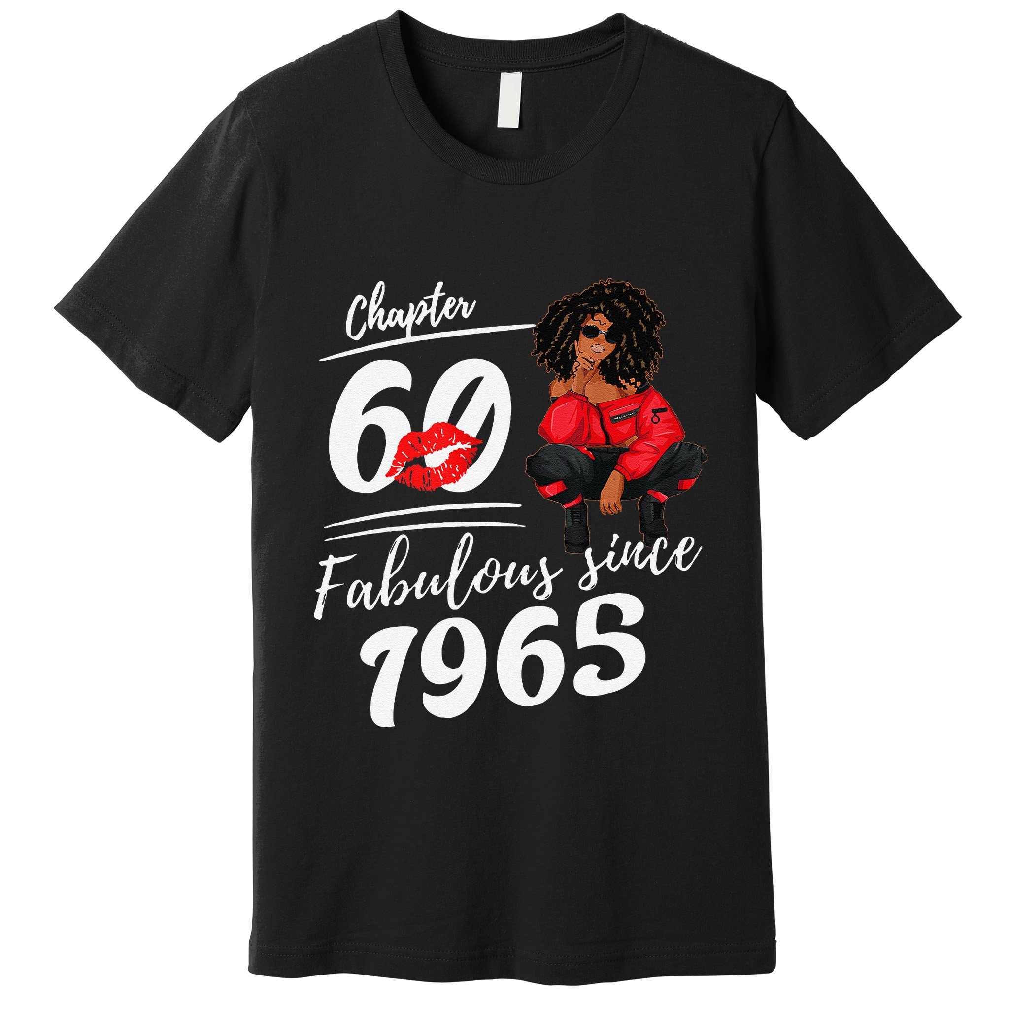 Chapter 60 Fabulous Since 1965 60th Birthday Queen Premium T-Shirt