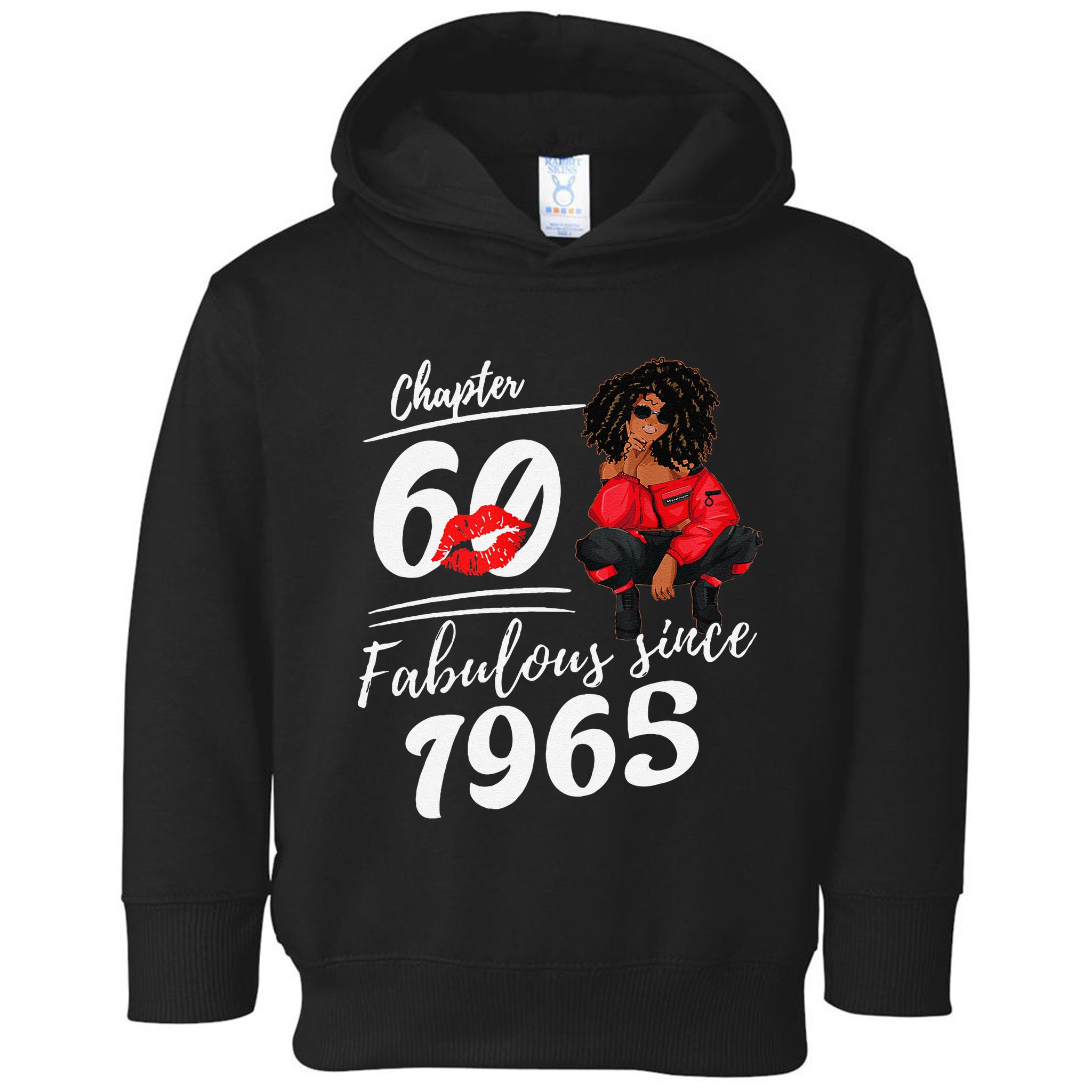 Chapter 60 Fabulous Since 1965 60th Birthday Queen Toddler Hoodie