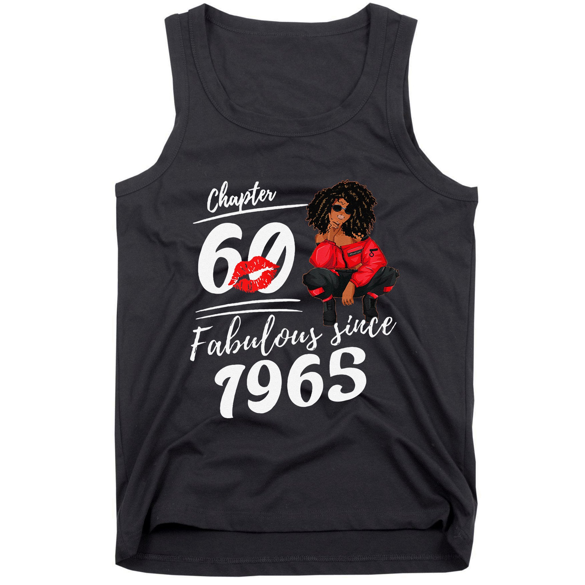 Chapter 60 Fabulous Since 1965 60th Birthday Queen Tank Top