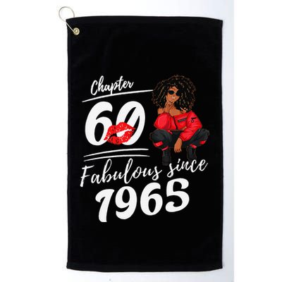 Chapter 60 Fabulous Since 1965 60th Birthday Queen Golf Towel
