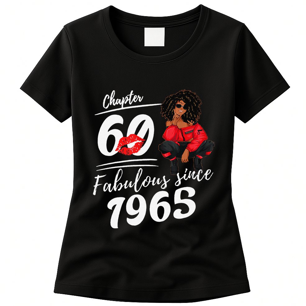 Chapter 60 Fabulous Since 1965 60th Birthday Queen Womens T-Shirt