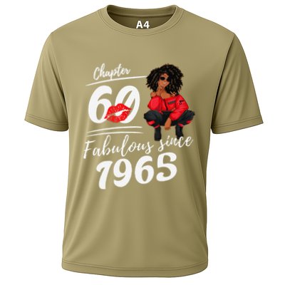 Chapter 60 Fabulous Since 1965 60th Birthday Queen Cooling Performance Crew T-Shirt
