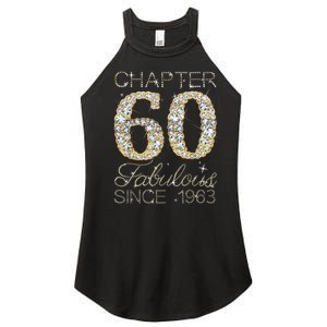 Chapter 60 Fabulous Since 1963 60th Birthday Queen Diamond Women's Perfect Tri Rocker Tank