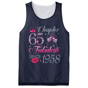 Chapter 65 Fabulous Since 1958 65Th Birthday Present Gift For Wo Mesh Reversible Basketball Jersey Tank