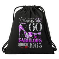 Chapter 60 Fabulous Since 1965 60Th Birthday Ladies Drawstring Bag